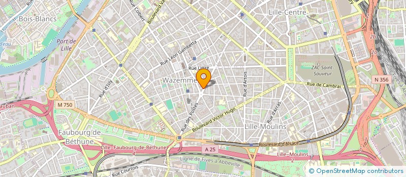 localisation de l'entreprise INDIVISION LEGRAND STAES TALLEUX  LILLE