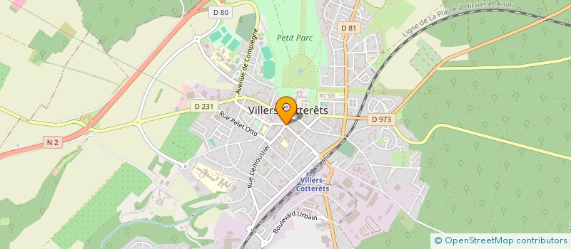 localisation de l'entreprise INDIVISION LEGUILLER à VILLERS-COTTERETS