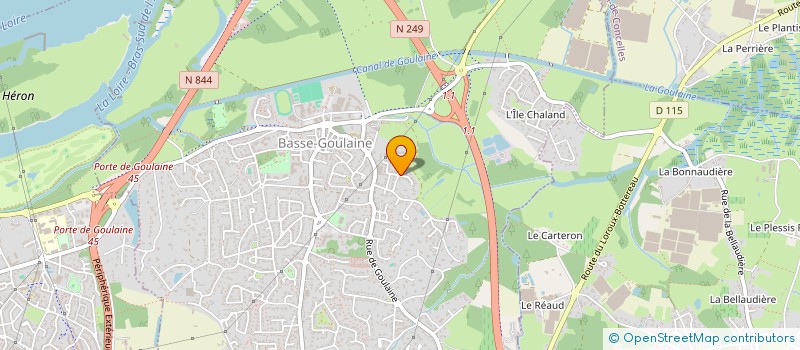 localisation de l'entreprise INDIVISION LELIEVRE ISABELLE ET PEIGNE VINCENT  BASSE-GOULAINE