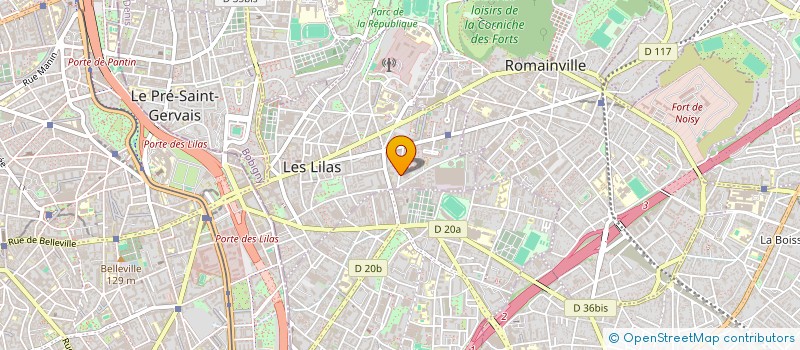 localisation de l'entreprise INDIVISION LEMERLE ET BOULAY à LES LILAS