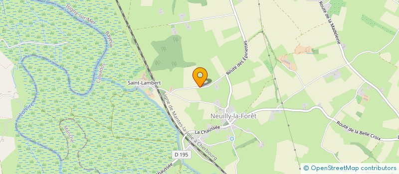 localisation de l'entreprise INDIVISION LEMONNIER  ISIGNY-SUR-MER