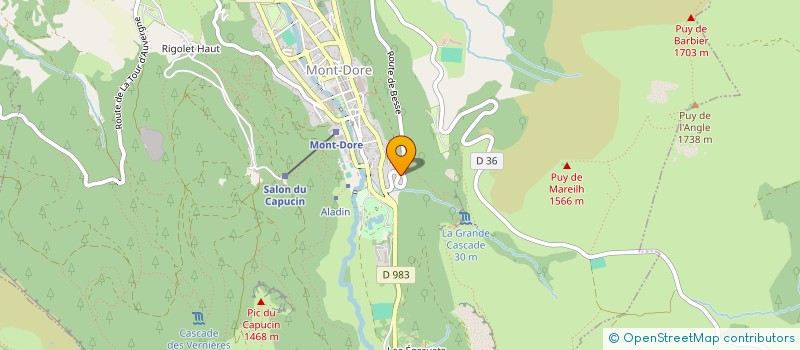 localisation de l'entreprise INDIVISION LENIAUD ANNE-SOPHIE ET ELODIE  MONT-DORE