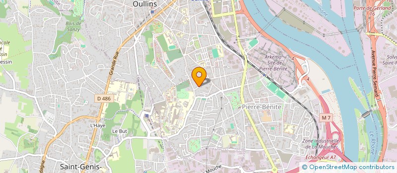 localisation de l'entreprise INDIVISION LEON-PERRIMON  OULLINS-PIERRE-BENITE