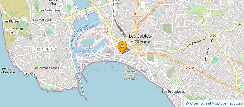 localisation de l'entreprise INDIVISION LEROCH MAURICE ET MARCEL à LES SABLES D'OLONNE