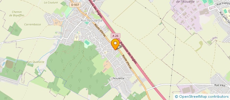 localisation de l'entreprise INDIVISION LEROUX  AIX-NOULETTE