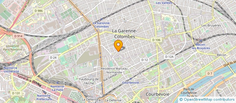 localisation de l'entreprise INDIVISION LEROY AUBRON à LA GARENNE-COLOMBES