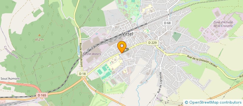 localisation de l'entreprise INDIVISION LEROY-HUGUENIN  VITTEL