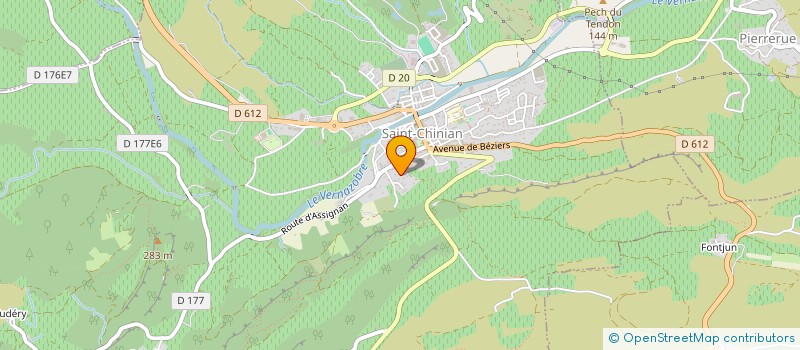 localisation de l'entreprise INDIVISION LES COMBES  SAINT-CHINIAN