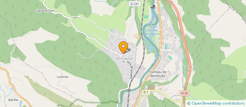 localisation de l'entreprise INDIVISION LES GITES DE RUFFIE à FOIX