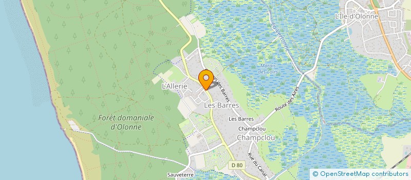 localisation de l'entreprise INDIVISION LES GRANDS ROCHERS à LES SABLES D'OLONNE