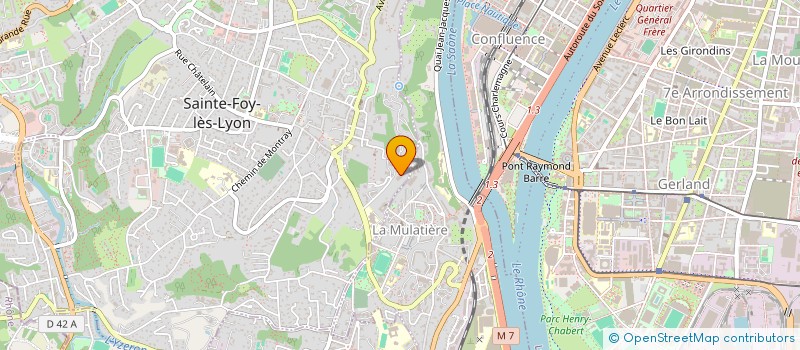 localisation de l'entreprise INDIVISION LES SOURCES  SAINTE FOY LES LYON