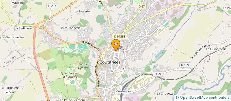 localisation de l'entreprise INDIVISION LESAGE HERVE ALPHONSE à COUTANCES