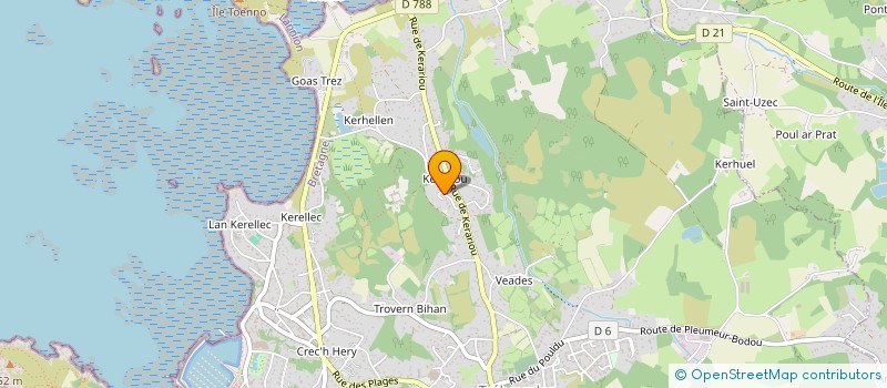 localisation de l'entreprise INDIVISION LETAN  TREBEURDEN