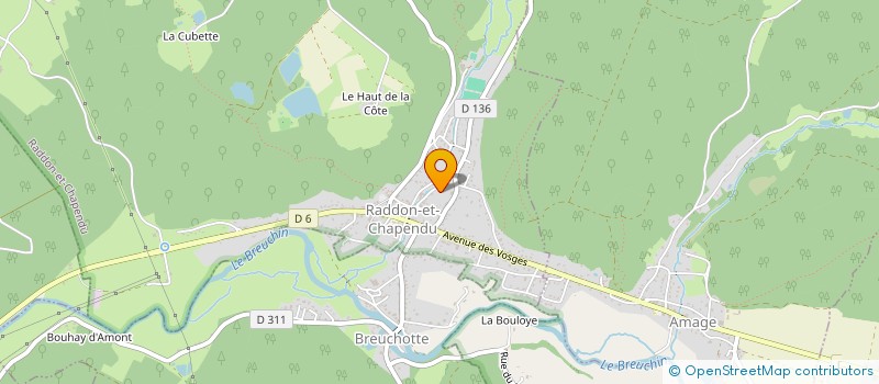 localisation de l'entreprise INDIVISION LEUVREY  RADDON-ET-CHAPENDU