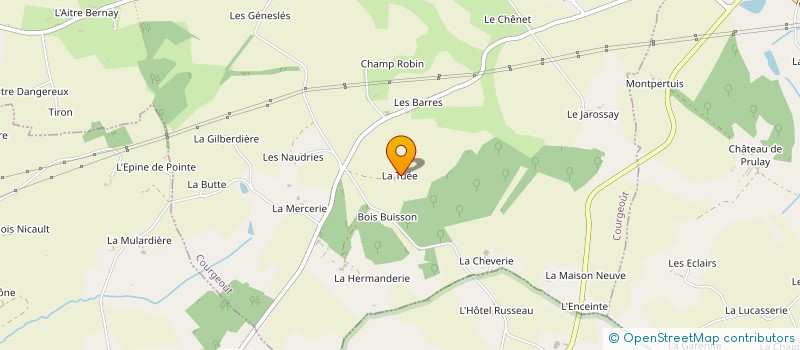 localisation de l'entreprise INDIVISION LEVESQUE à COURGEOUT
