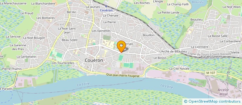localisation de l'entreprise INDIVISION LHUISSIER / ROUX à COUERON