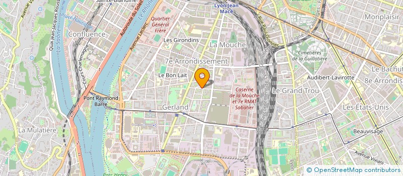 localisation de l'entreprise INDIVISION LISE ET MATTHIEU FABRIS  LYON