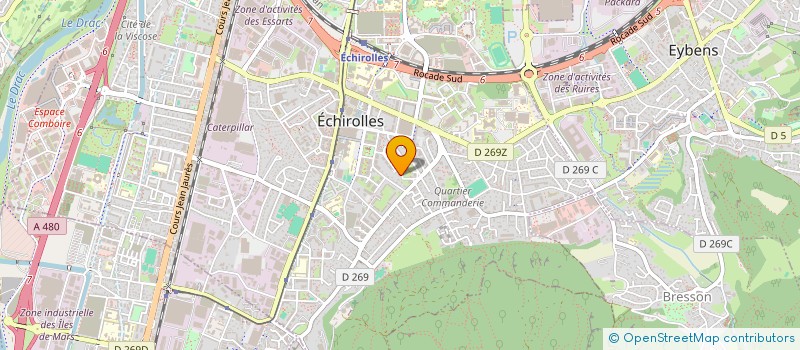 localisation de l'entreprise INDIVISION LMNP COTTE-BARROT  ECHIROLLES