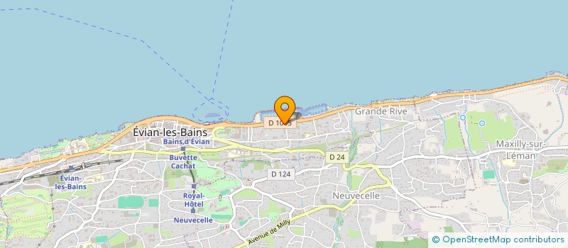 localisation de l'entreprise INDIVISION LMNP EVIAN  EVIAN-LES-BAINS