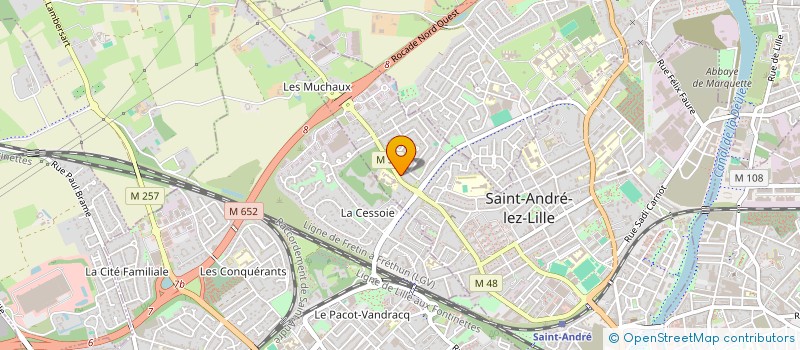 localisation de l'entreprise INDIVISION LMNP MILLOT-GONTIER  SAINT-ANDRE-LEZ-LILLE