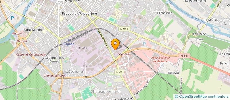 localisation de l'entreprise INDIVISION LO GIUDICE / LABARUSSIAS  CHATEAUBERNARD