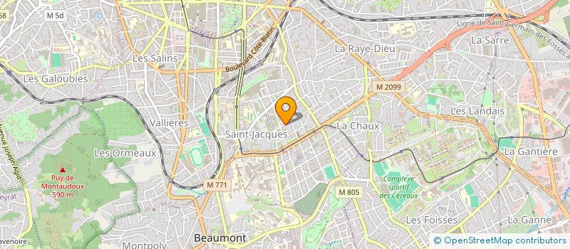 localisation de l'entreprise INDIVISION LOCATELLI CHAPUIS  CLERMONT-FERRAND