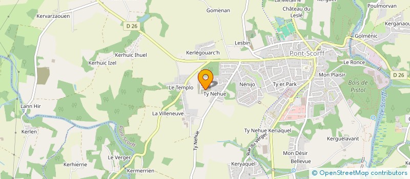 localisation de l'entreprise INDIVISION LOFFET  CLEGUER