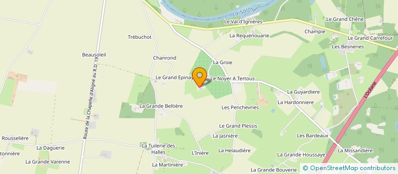 localisation de l'entreprise INDIVISION LOISEAU  PARCE SUR SARTHE