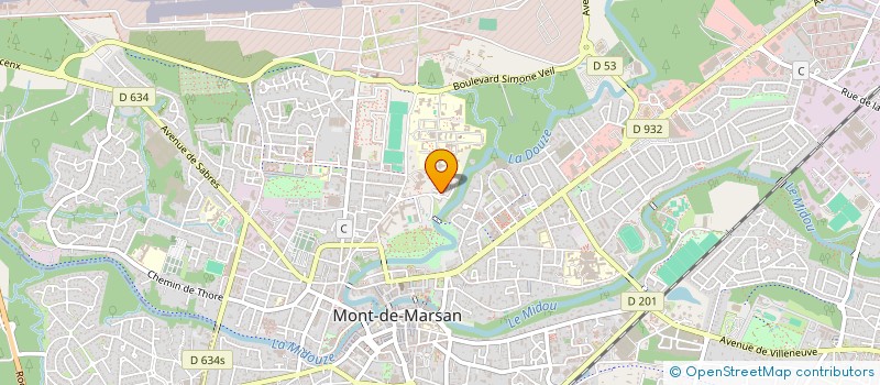 localisation de l'entreprise INDIVISION LOISON FABRICE ET FLORENCE  MONT-DE-MARSAN