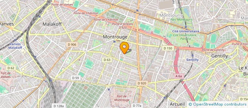 localisation de l'entreprise INDIVISION LOIZEAU MARTINEAU  MONTROUGE