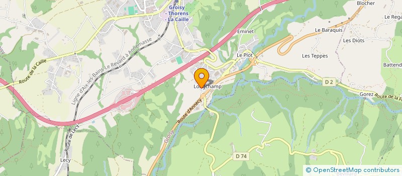 localisation de l'entreprise INDIVISION LONGCHAMP JT  GROISY