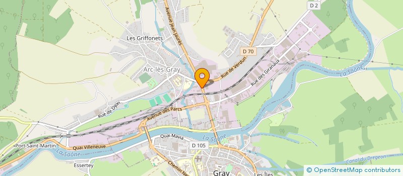 localisation de l'entreprise INDIVISION LONGHI  ARC-LES-GRAY