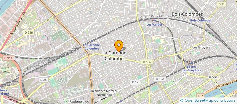 localisation de l'entreprise INDIVISION LOPES MONEROL à LA GARENNE-COLOMBES
