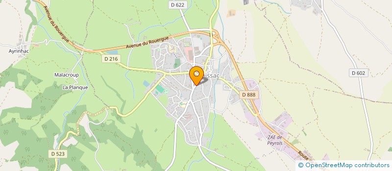 localisation de l'entreprise INDIVISION LOPEZ RICHARD  LAISSAC-SEVERAC L'EGLISE