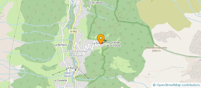 localisation de l'entreprise INDIVISION LORIEAU PIQUET  LES CONTAMINES-MONTJOIE