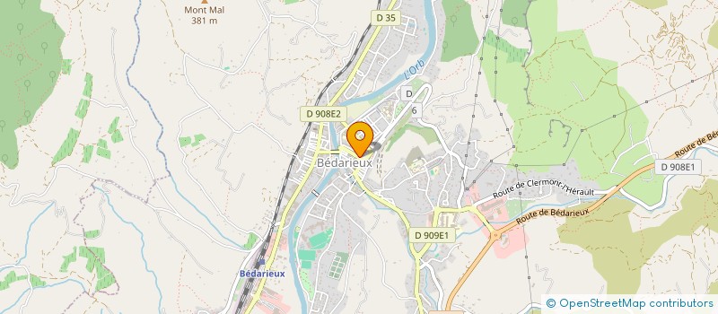 localisation de l'entreprise INDIVISION LOSSAINT M CHADELAS B  BEDARIEUX