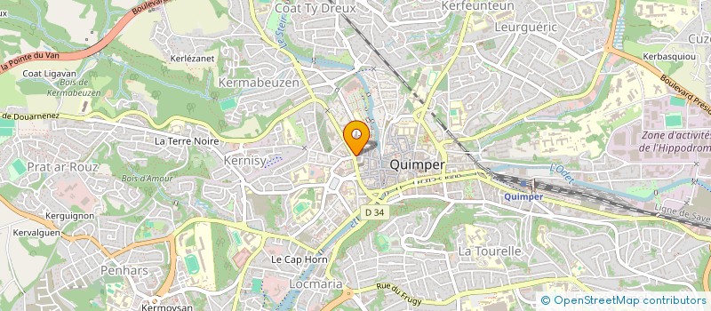 localisation de l'entreprise INDIVISION LOTISSEMENT KERFEUNTEUN à QUIMPER