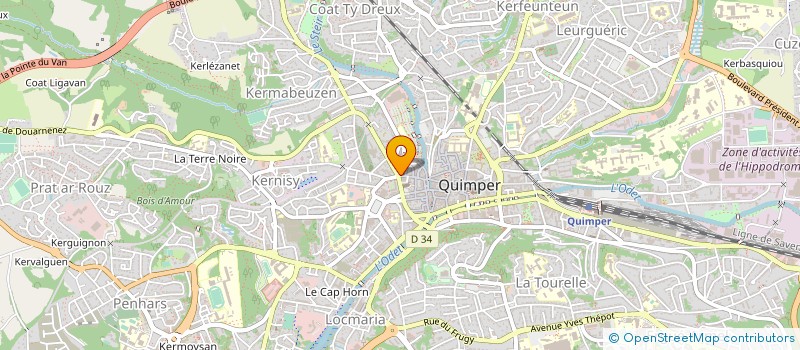 localisation de l'entreprise INDIVISION LOTISSEMENT LA PORTE DU BOURG à QUIMPER