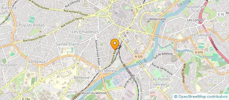 localisation de l'entreprise INDIVISION LOUAULT - CARON à LIMOGES