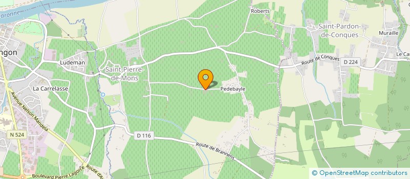 localisation de l'entreprise INDIVISION LOUET-DUBROCA  SAINT-PIERRE-DE-MONS