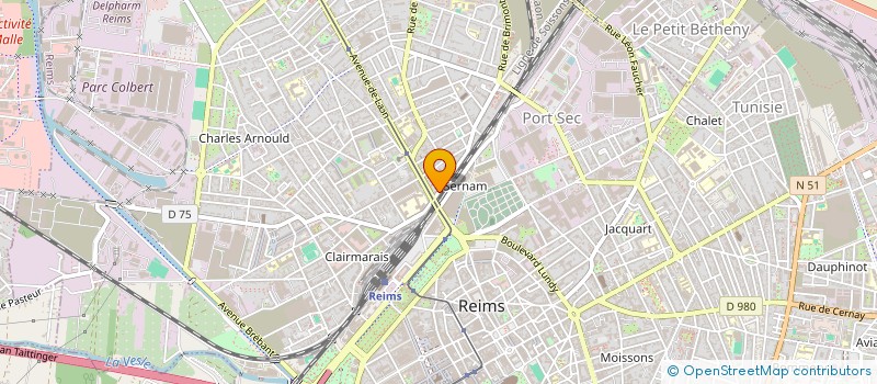 localisation de l'entreprise INDIVISION LOUYOT LAMPSON  REIMS