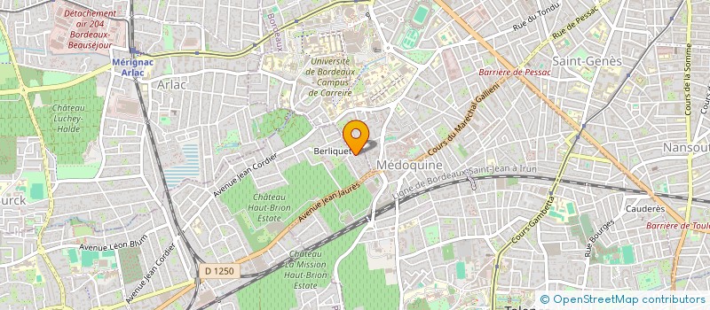 localisation de l'entreprise INDIVISION LOUYOT RAME à PESSAC