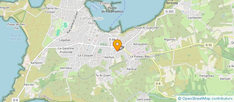 localisation de l'entreprise INDIVISION LUCAS CARIOU  CAMARET-SUR-MER