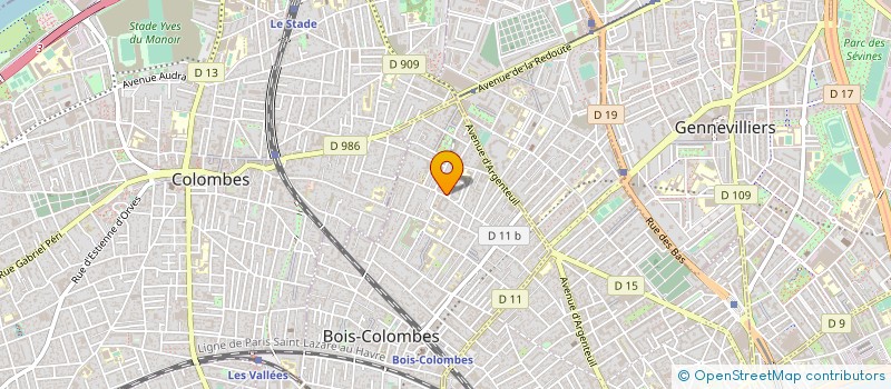 localisation de l'entreprise INDIVISION LUIS & CALVINO CASAL à BOIS-COLOMBES