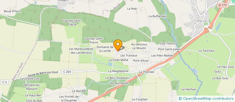 localisation de l'entreprise INDIVISION LUMEAU à SAINTE-MARIE