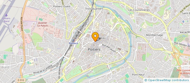 localisation de l'entreprise INDIVISION LUSSON  POITIERS