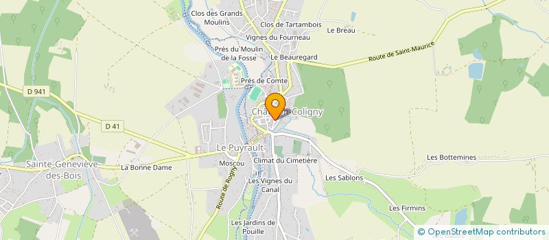localisation de l'entreprise INDIVISION LYZAN-DADON à CHATILLON-COLIGNY