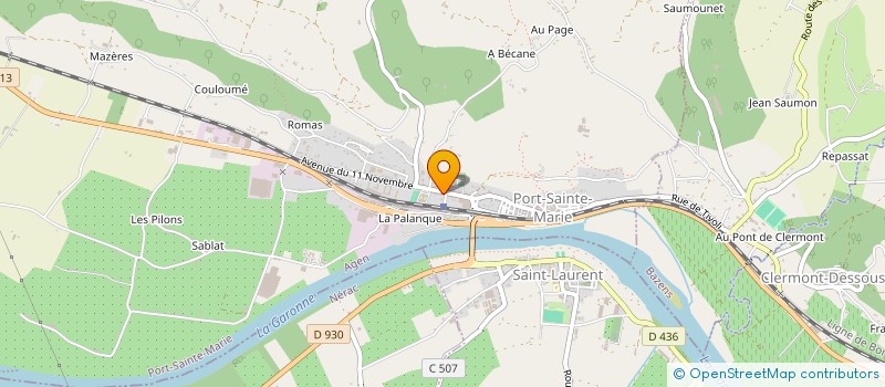 localisation de l'entreprise INDIVISION M BELON ROBERT AUGUSTE  PORT-SAINTE-MARIE