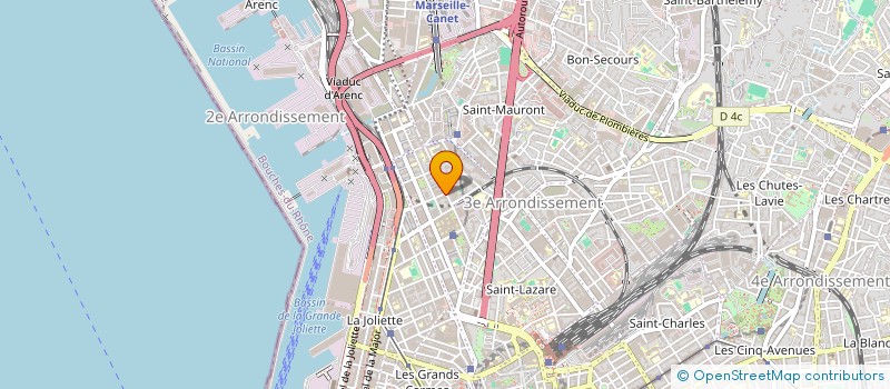 localisation de l'entreprise INDIVISION M.CREPIN MLLE ARGENCE à MARSEILLE