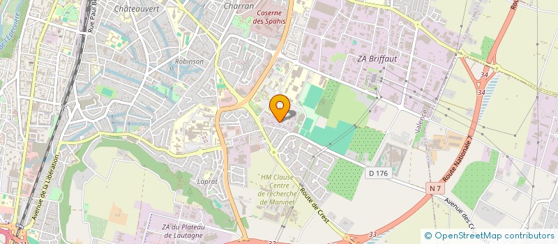 localisation de l'entreprise INDIVISION M. DREUILHE ET MLLE CHAMONTIN à VALENCE